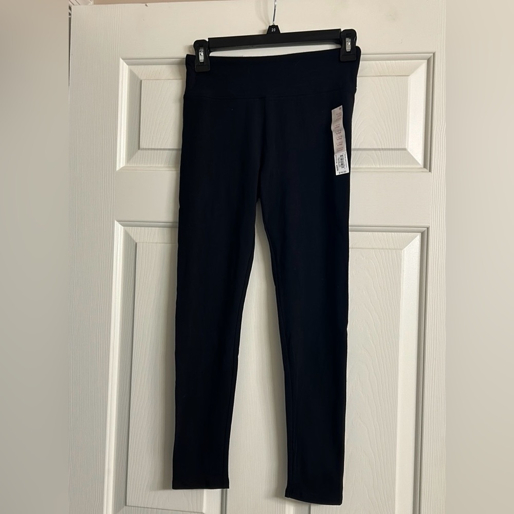 Girls hi-rise black leggings size 10-12 large